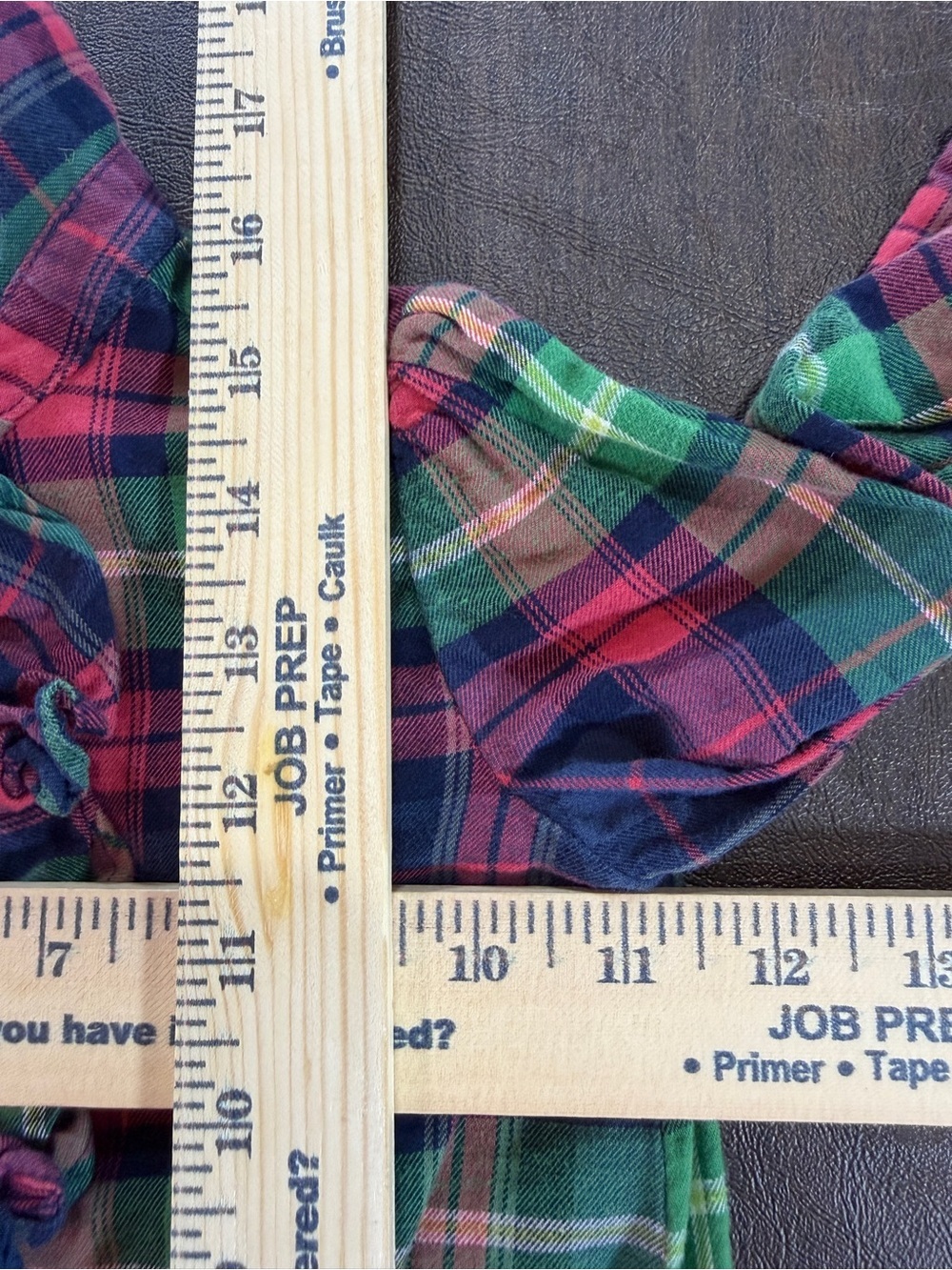 Ralph Lauren Polo Girls Plaid Ruffle Button-Front Dress Shirt Sz 12M - Picture 2 of 6